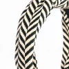 Black & White Fabric Woven Print Fabric Headband