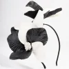 2088-black-white-faux-leather-petal-headband-1.webp Black & White Faux Leather Petal Headband
