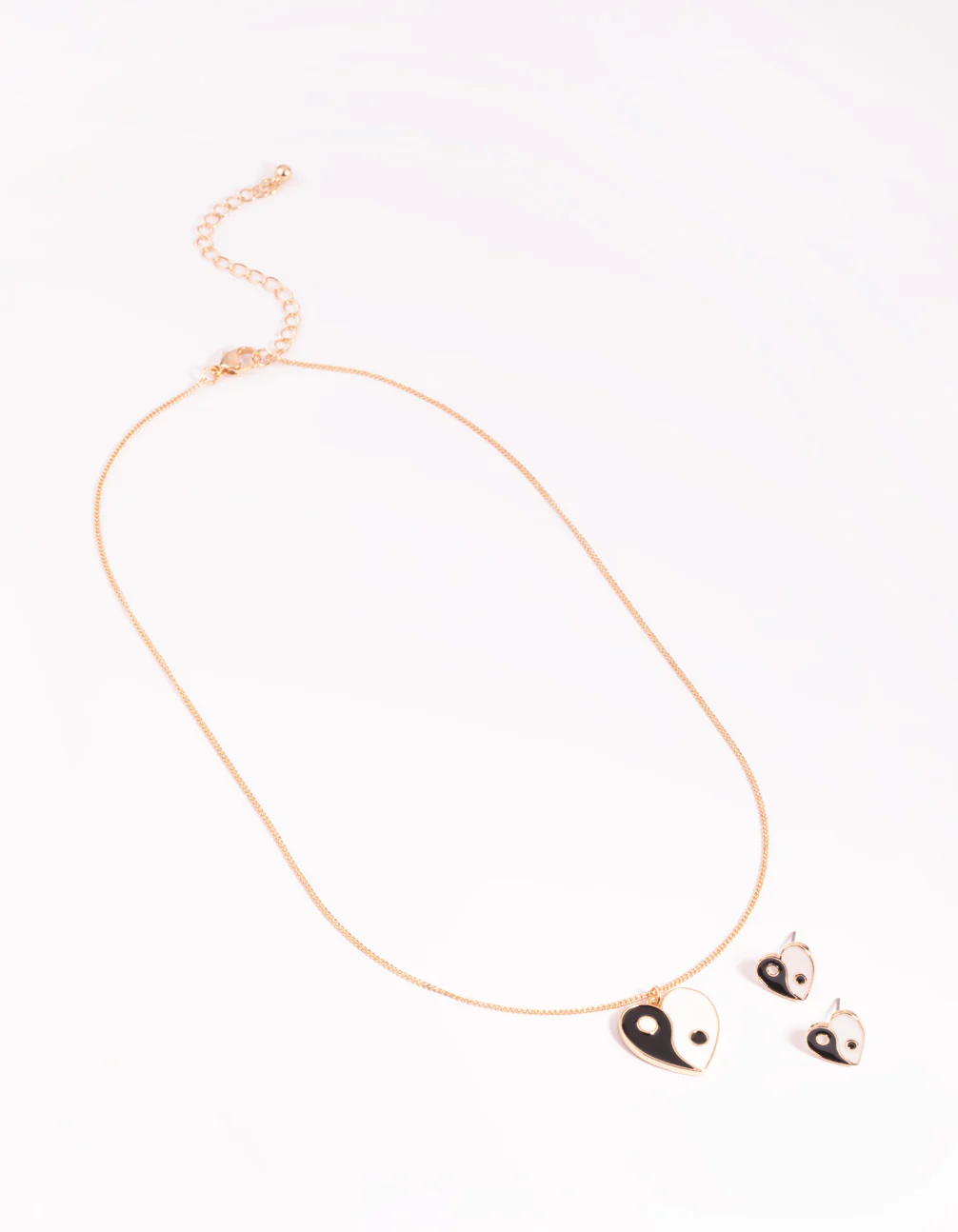 2099-black-white-yin-yang-necklace-stud-earrings-4.webp Black & White Yin Yang Necklace & Stud Earrings