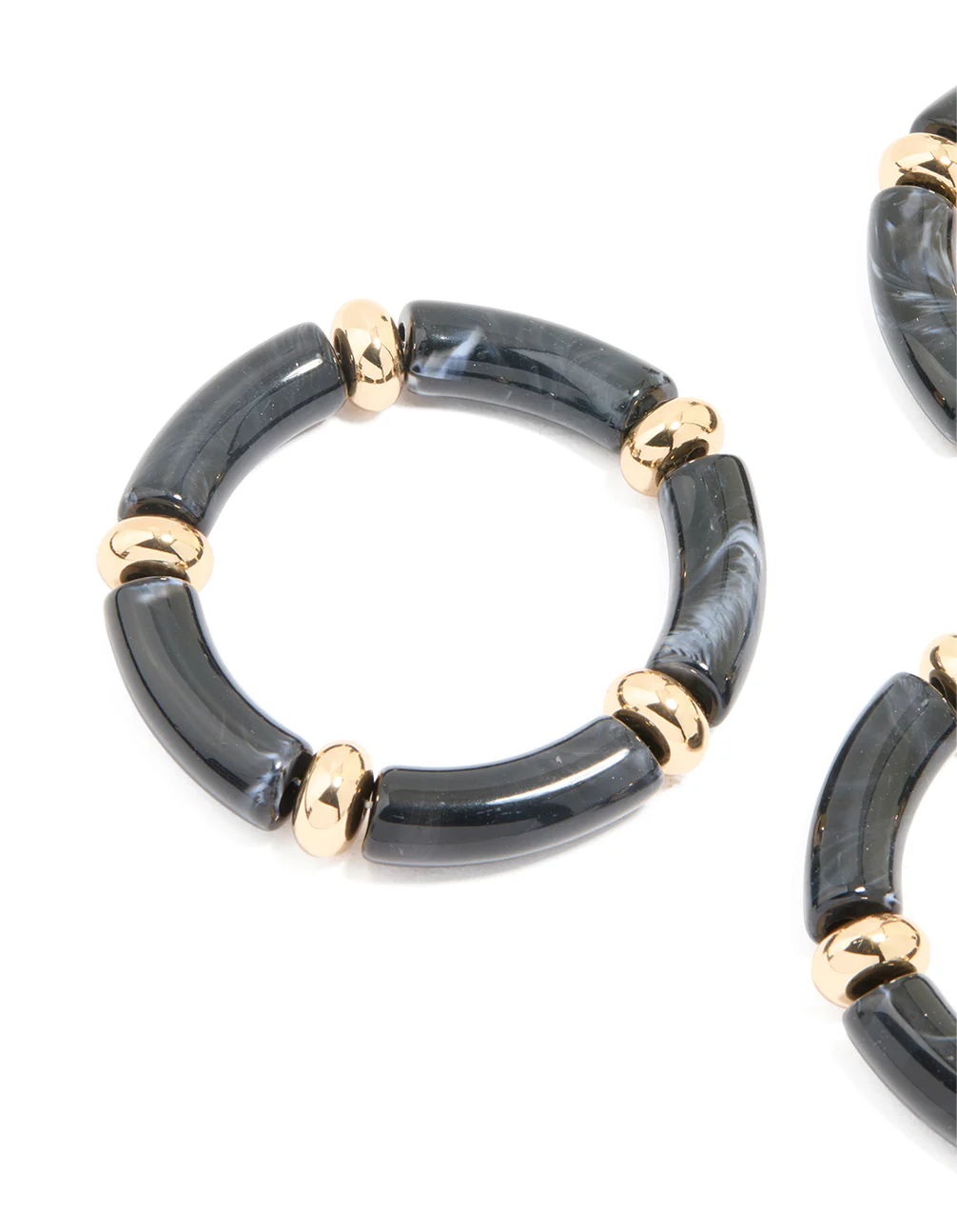 2103-black-acrylic-stretch-bracelets-3-pack-2.webp Black Acrylic Stretch Bracelets 3-Pack