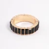 Black Baguette Band Ring