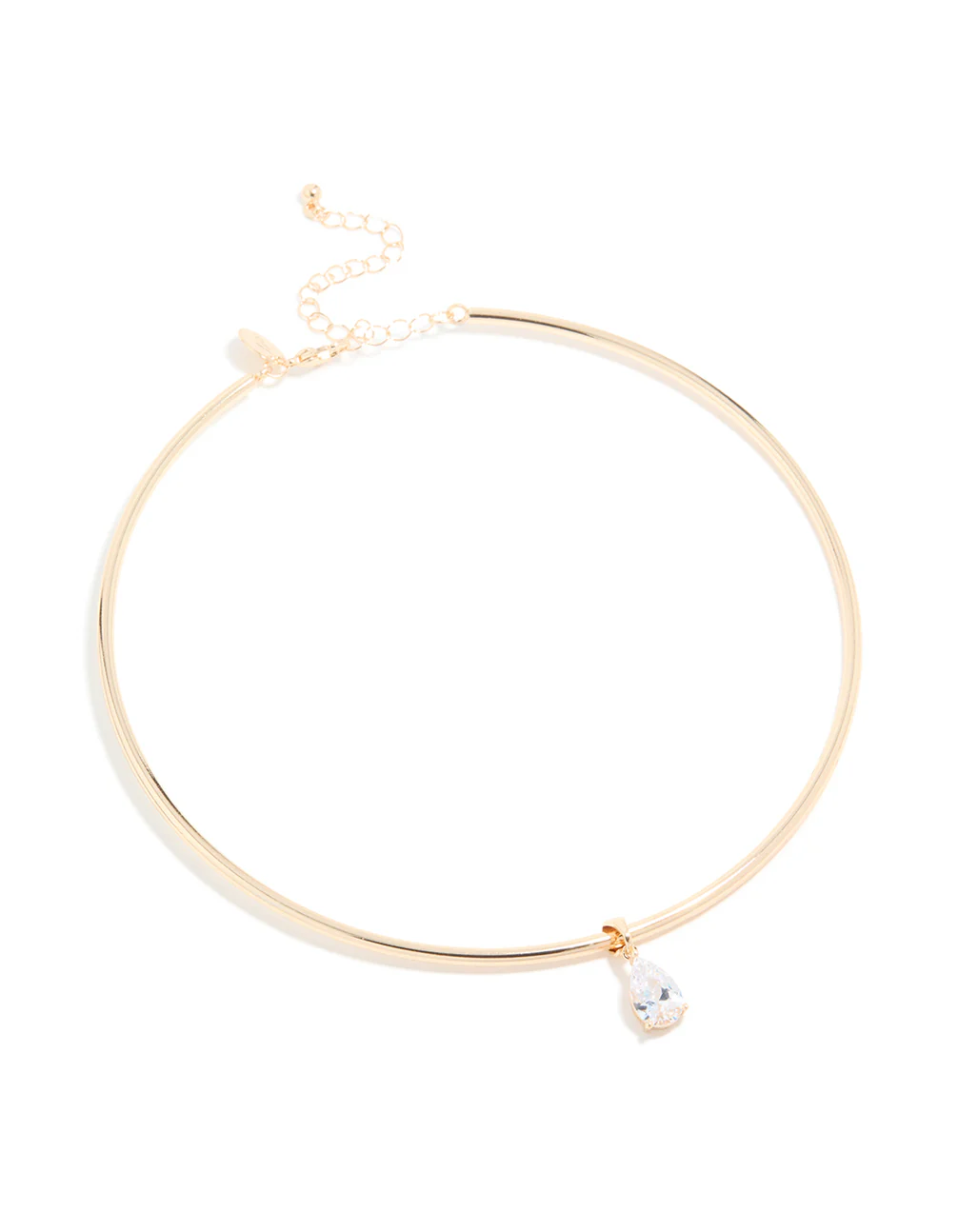 211-gold-cubic-zirconia-centre-collar-tube-necklace-4.webp Gold Cubic Zirconia Centre Collar Tube Necklace