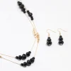 2118-black-beaded-necklace-earrings-jewellery-set-1.webp Black Beaded Necklace & Earrings Jewellery Set