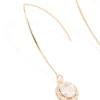 212-gold-cubic-zirconia-dainty-circle-drop-earrings-4.webp Gold Cubic Zirconia Dainty Circle Drop Earrings