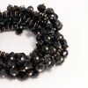 Black Beaded Textured Bracelet