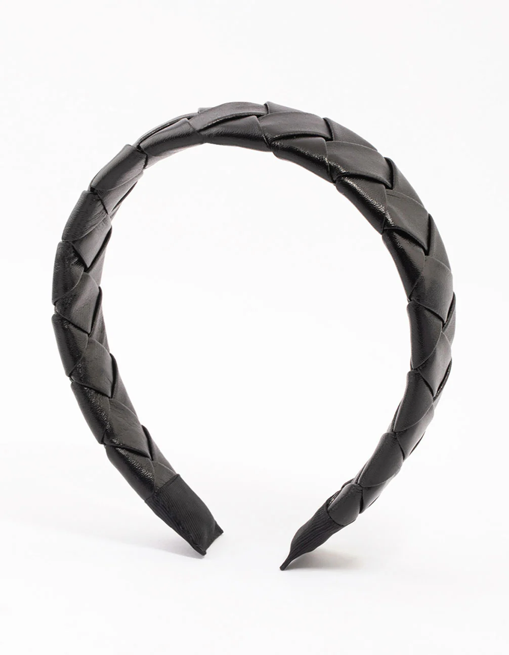 2128-black-braided-padded-headband-1.webp Black Braided Padded Headband