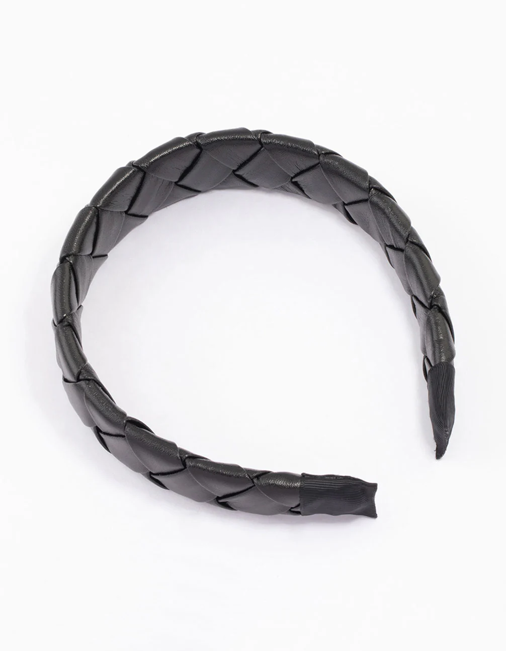 2128-black-braided-padded-headband-3.webp Black Braided Padded Headband