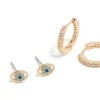 213-gold-cubic-zirconia-evil-eye-cross-earrings-3-pack-4.webp Gold Cubic Zirconia Evil Eye & Cross Earrings 3-Pack