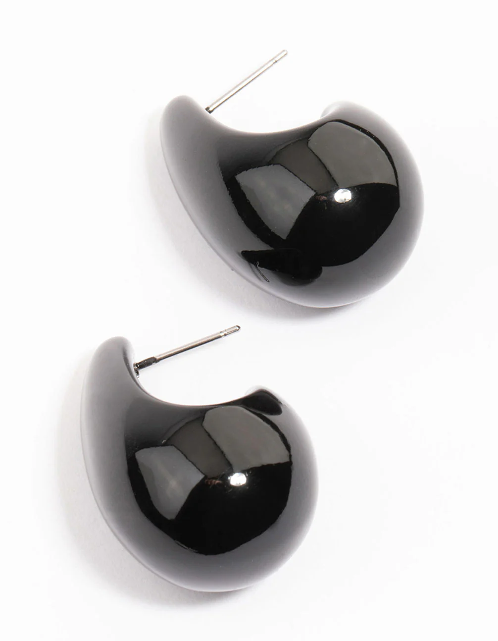2130-black-bubble-drop-stud-earrings-3.webp Black Bubble Drop Stud Earrings
