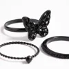 Black Butterfly Ring Pack