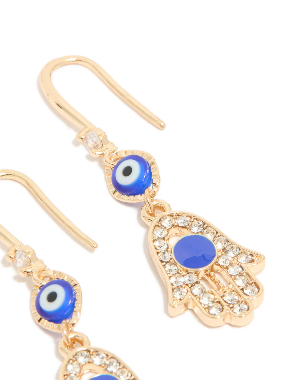 214-gold-cubic-zirconia-evil-eye-hamsa-hand-drop-earrings-5.webp Gold Cubic Zirconia Evil Eye & Hamsa Hand Drop Earrings