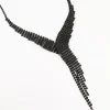 2146-black-coated-cup-chain-cascading-y-necklace-1.webp Black Coated Cup Chain Cascading Y-Necklace