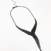 2146-black-coated-cup-chain-cascading-y-necklace-2.webp Black Coated Cup Chain Cascading Y-Necklace