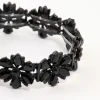 2152-black-coated-flower-stretch-bracelet-2.webp Black Coated Flower Stretch Bracelet