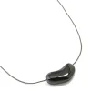 2159-black-coated-metal-baby-pebble-orb-cord-necklace-1.webp Black Coated Metal Baby Pebble Orb Cord Necklace