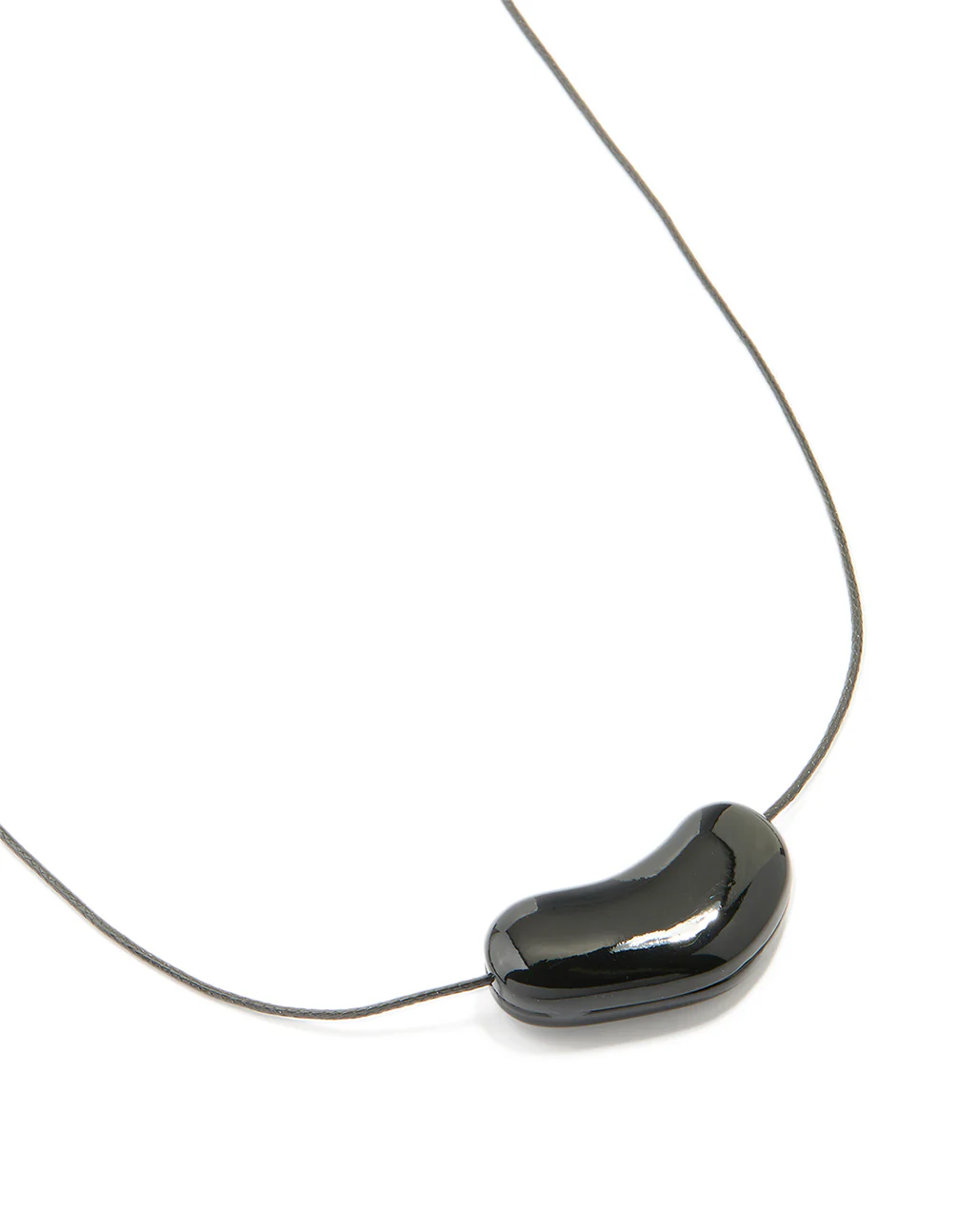2159-black-coated-metal-baby-pebble-orb-cord-necklace-1.webp Black Coated Metal Baby Pebble Orb Cord Necklace