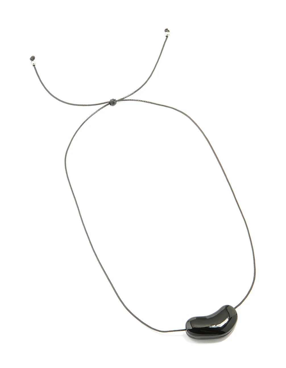2159-black-coated-metal-baby-pebble-orb-cord-necklace-4.webp Black Coated Metal Baby Pebble Orb Cord Necklace