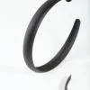 Black Coated Metal Hoop Earrings
