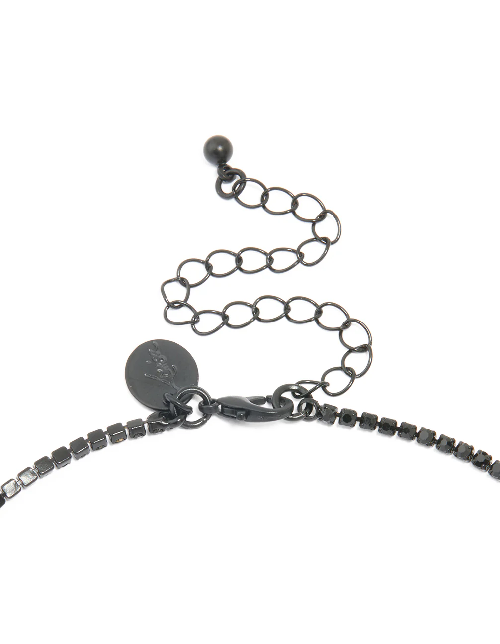 2173-black-coated-metal-rectangle-pointed-necklace-earrings-set-3.webp Black Coated Metal Rectangle Pointed Necklace & Earrings Set