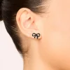 2174-black-coated-metal-ribbon-bow-stud-earrings-2.webp Black Coated Metal Ribbon Bow Stud Earrings