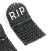 2176-black-coated-metal-rip-drop-earrings-3.webp Black Coated Metal RIP Drop Earrings