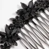 2194-black-coated-simple-diamante-flower-hair-comb-2.webp Black Coated Simple Diamante Flower Hair Comb