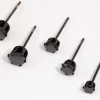 Black Coated Surgical Steel Classic Stud Earrings Pack