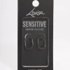 Black Coated Surgical Steel Rounded Rectangle Hoop Earrings