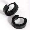 2200-black-coated-surgical-steel-wide-huggie-earrings-1.webp Black Coated Surgical Steel Wide Huggie Earrings