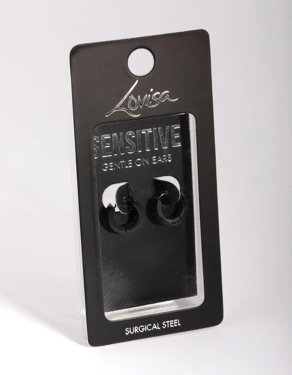 2200-black-coated-surgical-steel-wide-huggie-earrings-2.webp Black Coated Surgical Steel Wide Huggie Earrings