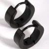 2200-black-coated-surgical-steel-wide-huggie-earrings-3.webp Black Coated Surgical Steel Wide Huggie Earrings