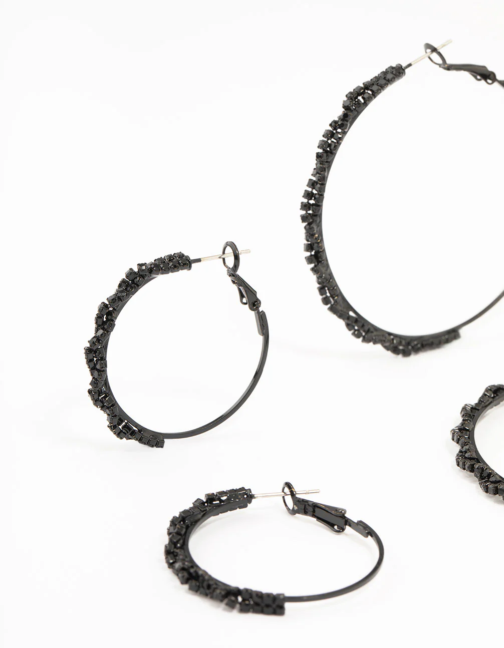 2203-black-coated-twisted-hoop-earrings-3-pack-2.webp Black Coated Twisted Hoop Earrings 3-Pack