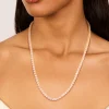 Gold Dainty Cubic Zirconia Tennis Necklace