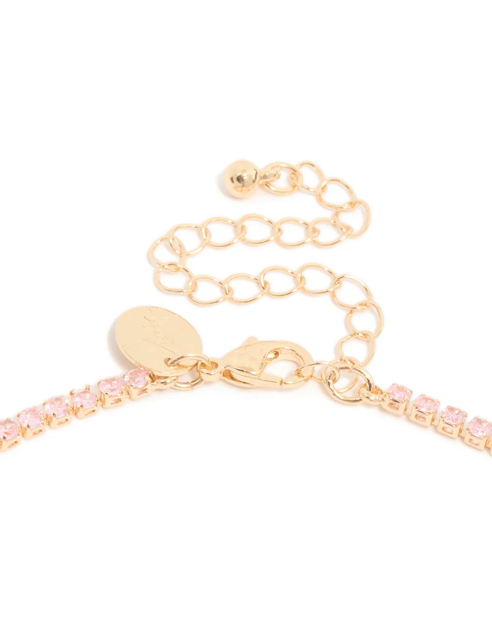 Gold Dainty Cubic Zirconia Tennis Necklace