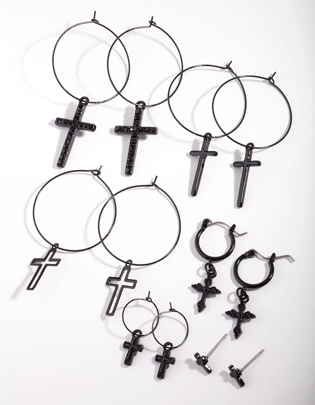 2211-black-cross-earring-pack-1.webp Black Cross Earring Pack