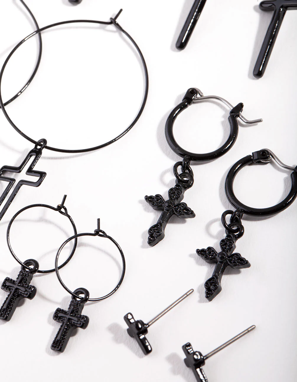 2211-black-cross-earring-pack-3.webp Black Cross Earring Pack