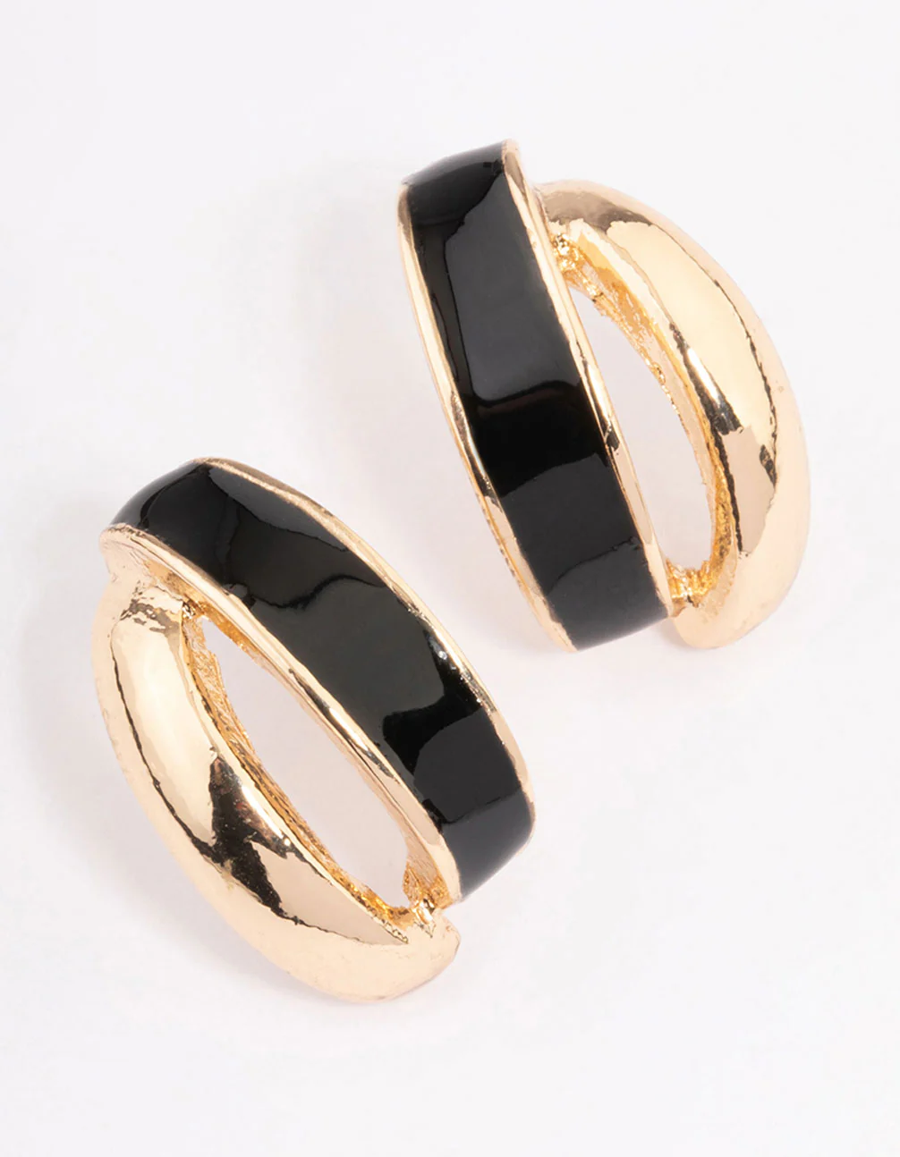 2212-black-cross-over-illusion-hoop-earrings-1.webp Black Cross Over Illusion Hoop Earrings