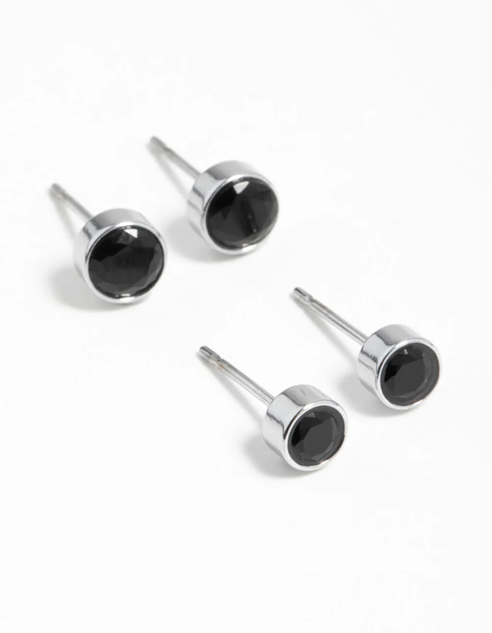 2222-black-cubic-zirconia-bezel-stud-earrings-2-pack-1.webp Black Cubic Zirconia Bezel Stud Earrings 2-Pack