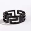 Black Cut-Out Design Ring