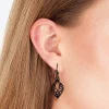 Black Cutout Bohemian Drop Earrings