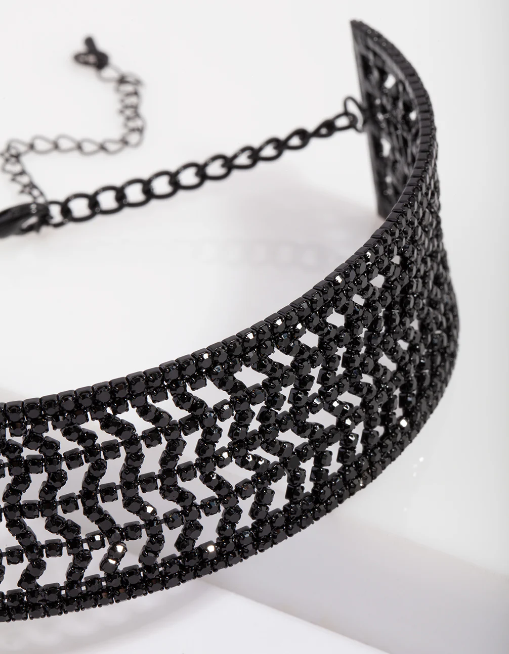 2232-black-dazzle-multi-diamante-choker-4.webp Black Dazzle Multi Diamante Choker
