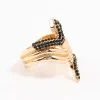 2235-black-diamante-gold-stacked-snake-ring-1.webp Black Diamante & Gold Stacked Snake Ring