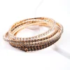 Black Diamante Bracelet 5-Pack