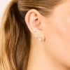Gold Diamante & Seahorse Stud Earrings 3-Pack