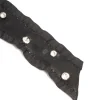 2246-black-diamante-frill-ribbon-bow-clip-3.webp Black Diamante Frill Ribbon Bow Clip