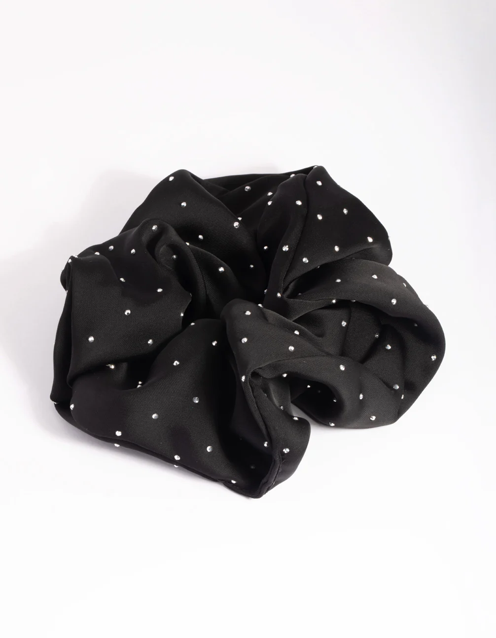 2257-black-diamante-scrunchie-3.webp Black Diamante Scrunchie