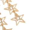Gold Diamante Dazzling Star Trio Drop Earrings