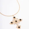 2264-black-diamante-statement-long-cross-pendant-necklace-1.webp Black Diamante Statement Long Cross Pendant Necklace