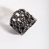 2266-black-diamante-weave-ring-1.webp Black Diamante Weave Ring
