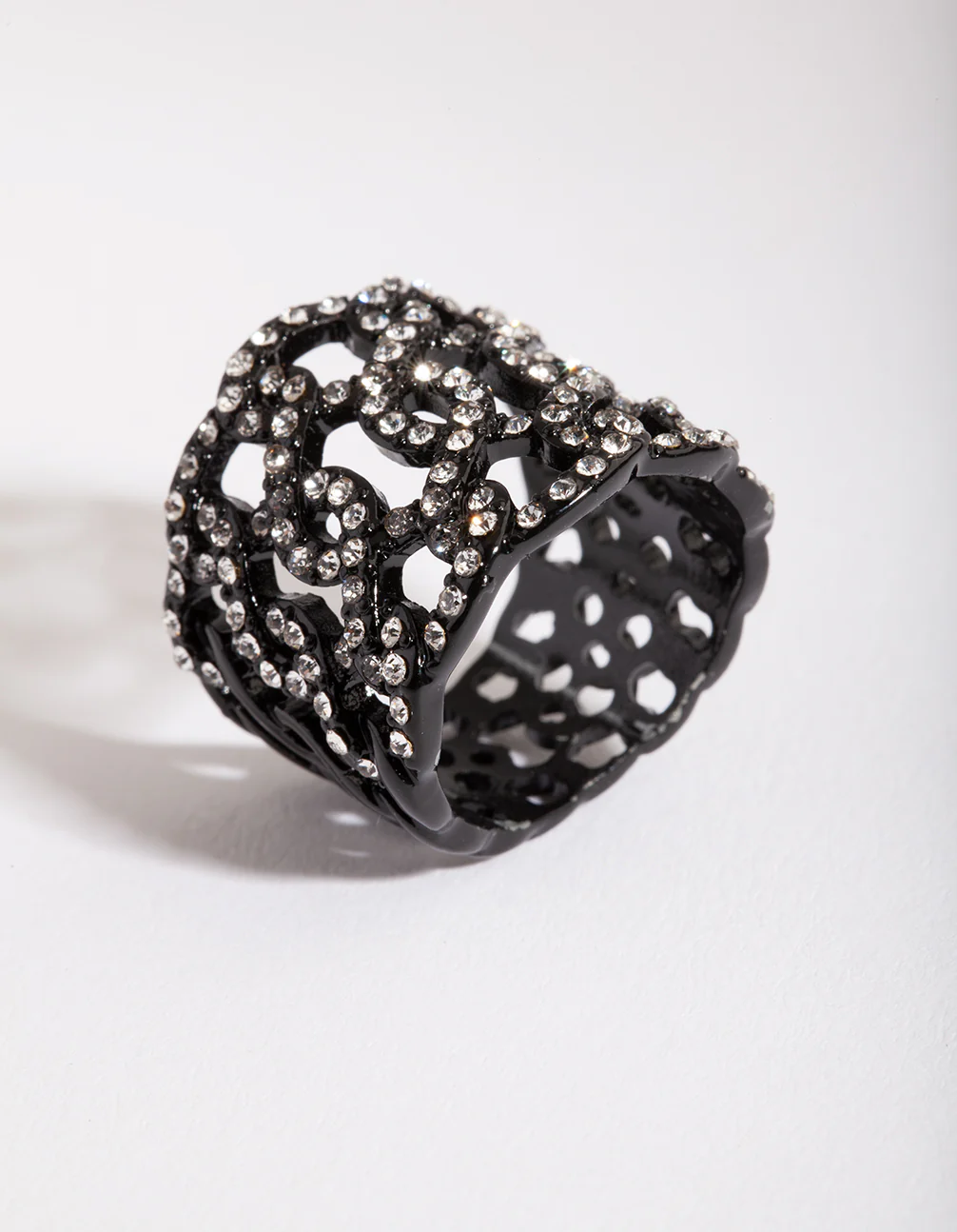 2266-black-diamante-weave-ring-2.webp Black Diamante Weave Ring